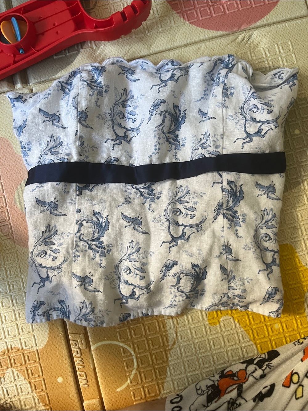 Reformation Strapless bustier top